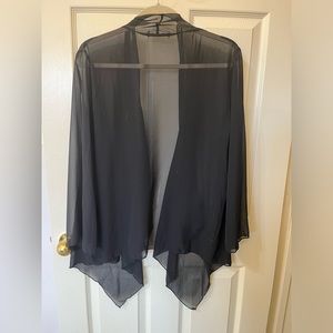 Sheer Black Cardigan